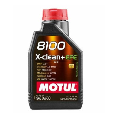 Motul 8100 XCLEAN+ EFE 0W30 1L